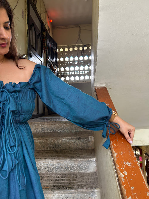 Convertible Dress in Blue