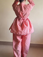 Pink Checks Co-ord Set