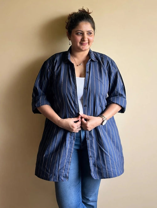 Blue Oversized Shirt