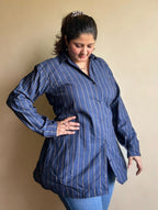 Blue Oversized Shirt