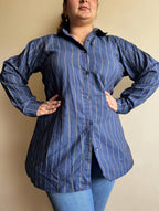 Blue Oversized Shirt