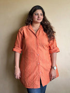 Orange Oversized Shirt